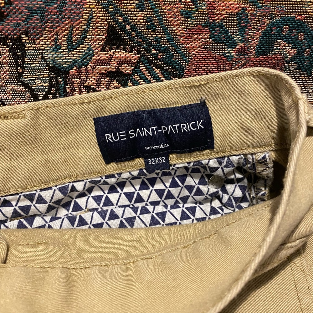 RUE SAINT PATRICK Dylan Straight Leg Chino in Beige - 32x32 NWOT